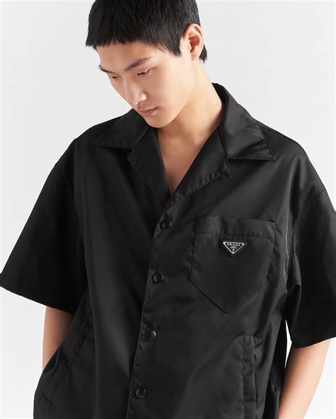 prada nylon short sleeve shirt|prada men's short sleeve shirts.